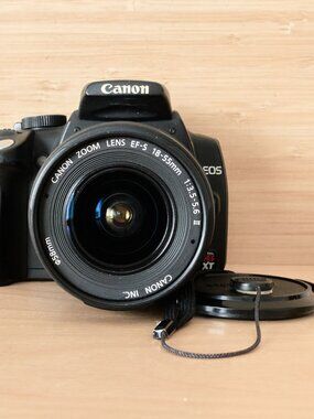 Canon Digital Rebel XT 350D DSLR Camera with EF-S 18-55mm Lens, Made in Japan